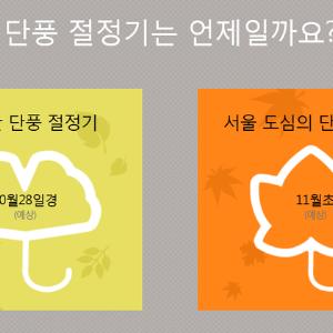 서울의 단풍놀이는 언제,어디로? (2014.10.25)