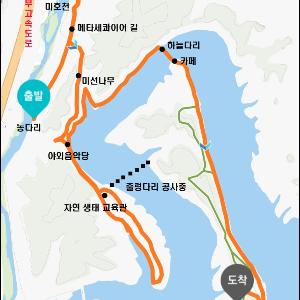 천년 된 충북 진천(鎭川) 농다리와 호수길