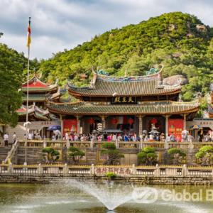 루스벨트, 백색함대 구성 세계 일주 과정에 복건성 방문...청, 중미해군교류 기념 바위에 글 세겨